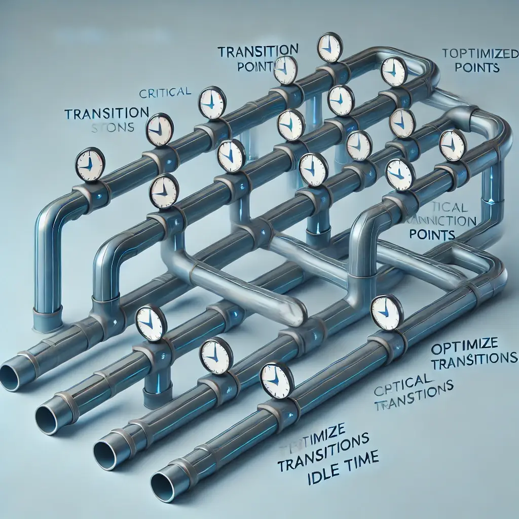 pipe system to explain idle periods